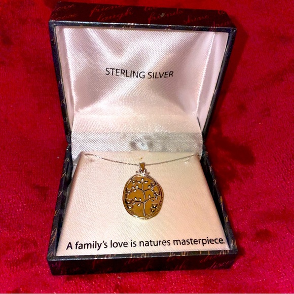 NWT sterling silver family tree pendant - Picture 1 of 9
